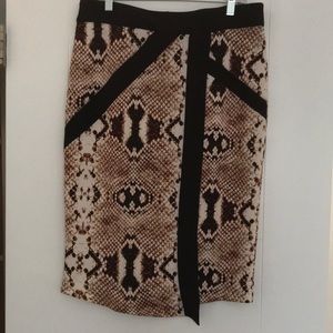 Worthington snake print skirt